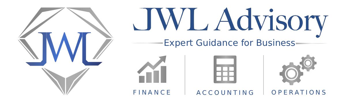 JWL Advisory logo with finance, accounting, operations