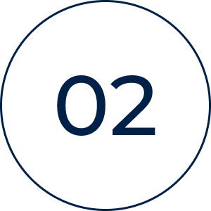 Number two in blue circle