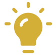 Illuminated bulb graphic on dark backdrop