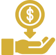Financial transaction concept graphic